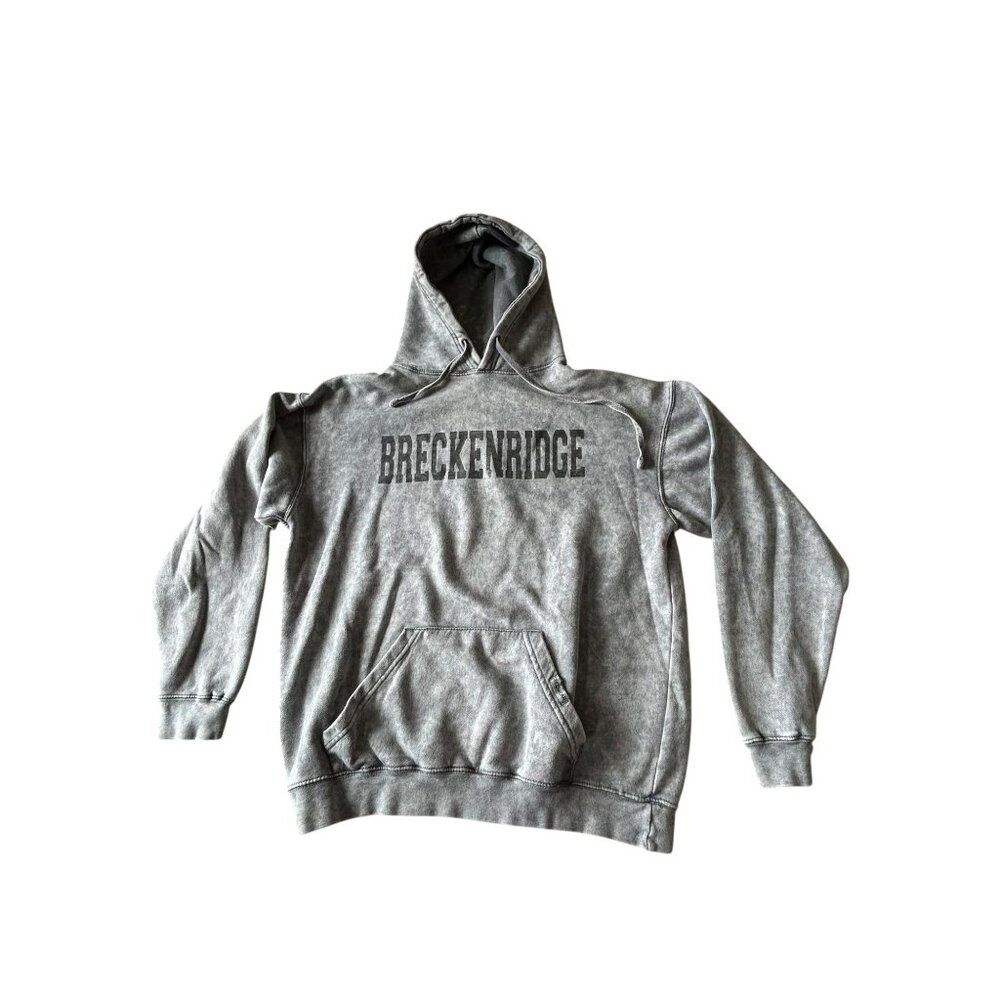 Breckenridge Hoodie Ragwear Sz Large Colorado Gray Drawstring Hood Front Pocket